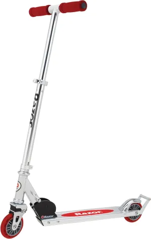 Razor AW Kick Scooter for Kids - Wheelie Bar, Lightweight, Foldable, Aluminum Frame, and Adjustable Handlebars