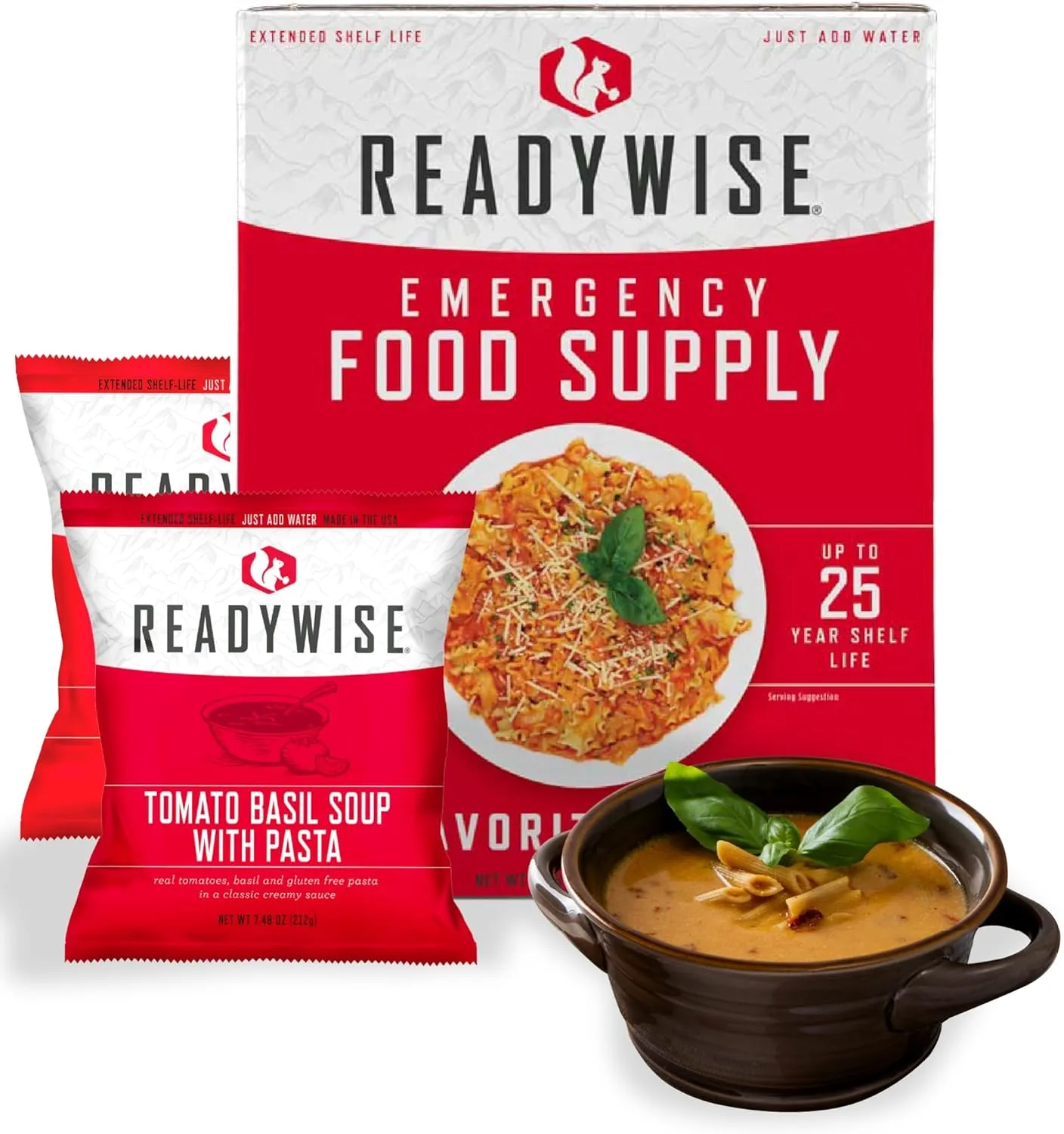 READYWISE - Favorite’s Box, 18 Servings, MRE, Emergency Food Supply, Premade, Freeze Dried Food, Survival Meal, Hiking, Adventure & Camping Essentials, Just Add Water, 25-Year Shelf Life