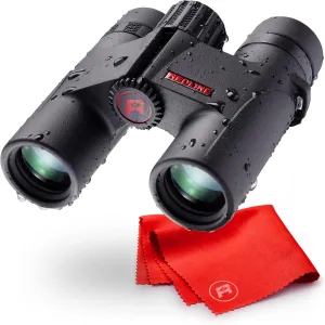 Red-Line Optics F4F Wildcat 8x25, 7 Prism Best Binoculars for Hiking, Hunting, Bird Watching, Boating and Other Field Work, Designed in America, Based in Washington State