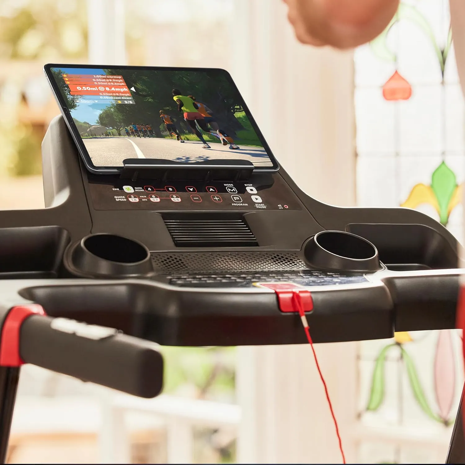 Reebok Fitness Jet 100z, Jet 300 Treadmill: Bluetooth Compatible Incline Treadmill for Home Gym Training, Foldable for Easy Storage, Hand Pulse Sensor