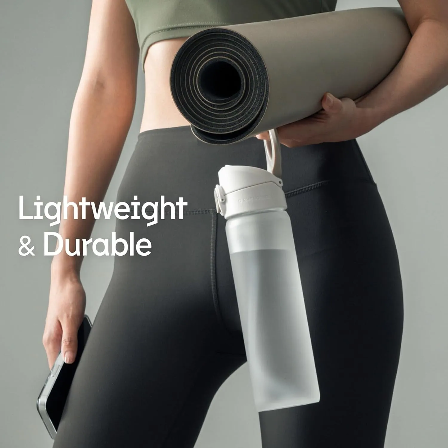 RhinoShield AquaStand Magnetic Bottle 27oz | Tritan Water Bottle with Straw Lid, Sport Bottle, with MagSafe Handle, Adjustable Tripod, Leak Proof, Lightweight - [JUST DRINK IT!]