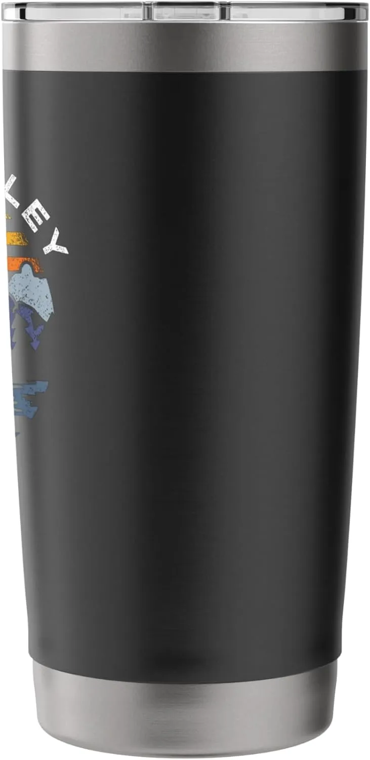 River Valley Maine Mountains Vacation Camping Souvenir Stainless Steel Insulated Tumbler