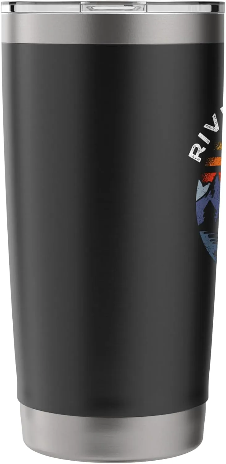 River Valley Maine Mountains Vacation Camping Souvenir Stainless Steel Insulated Tumbler