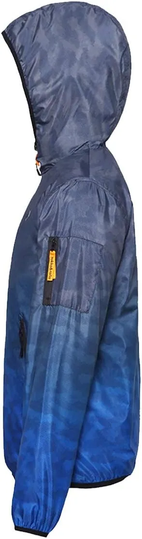 Rokka&Rolla Boys' Lightweight Water-Resistant Jersey-Lined Windbreaker Jacket