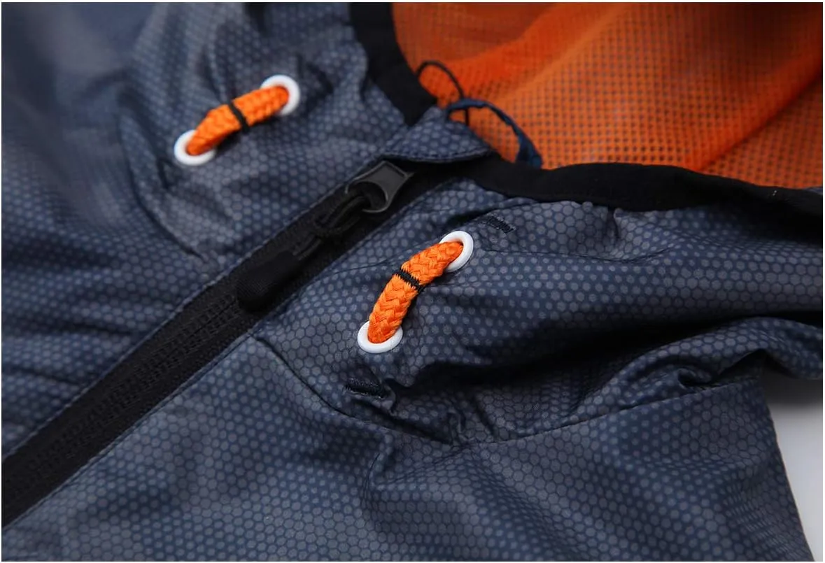 Rokka&Rolla Boys' Lightweight Water-Resistant Jersey-Lined Windbreaker Jacket