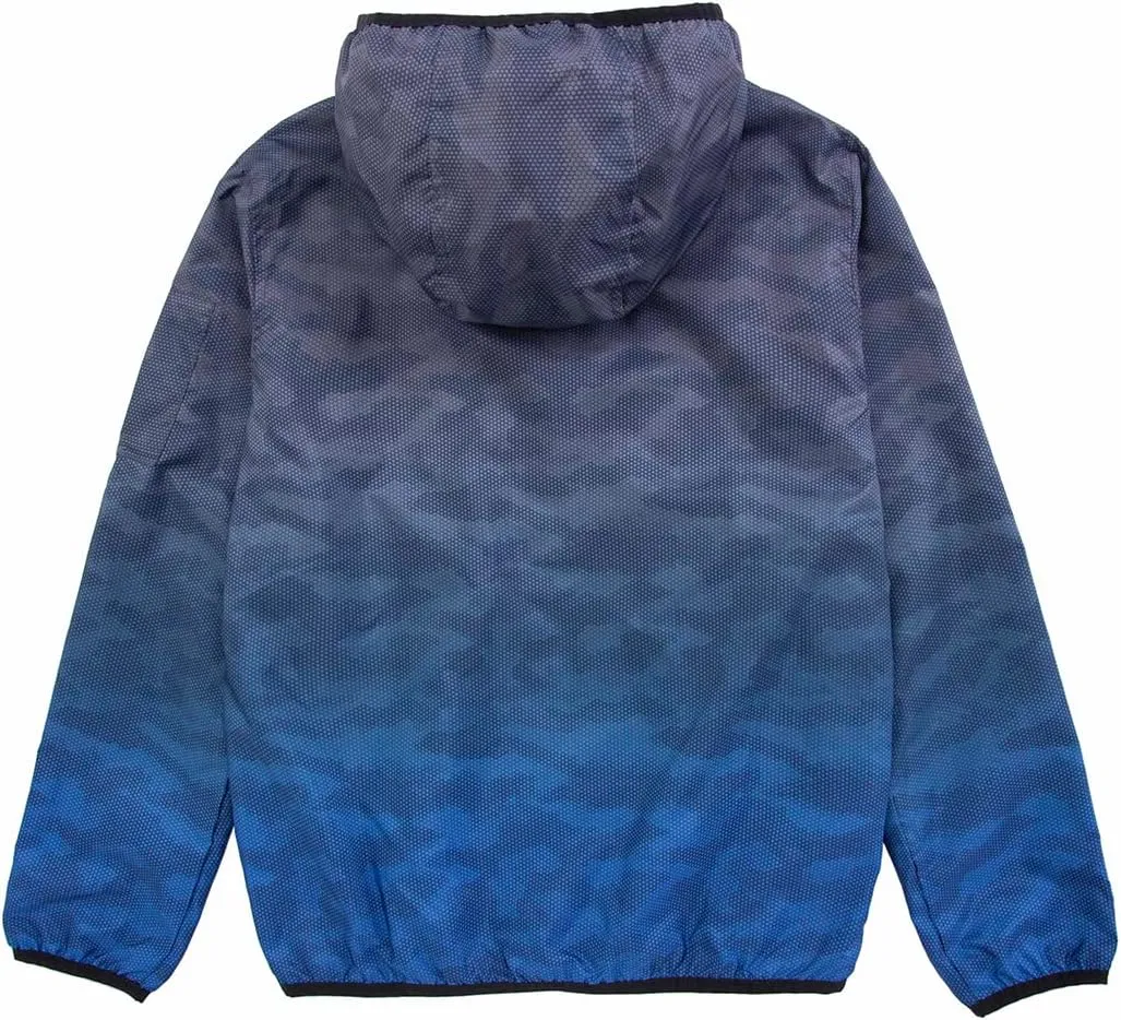 Rokka&Rolla Boys' Lightweight Water-Resistant Jersey-Lined Windbreaker Jacket