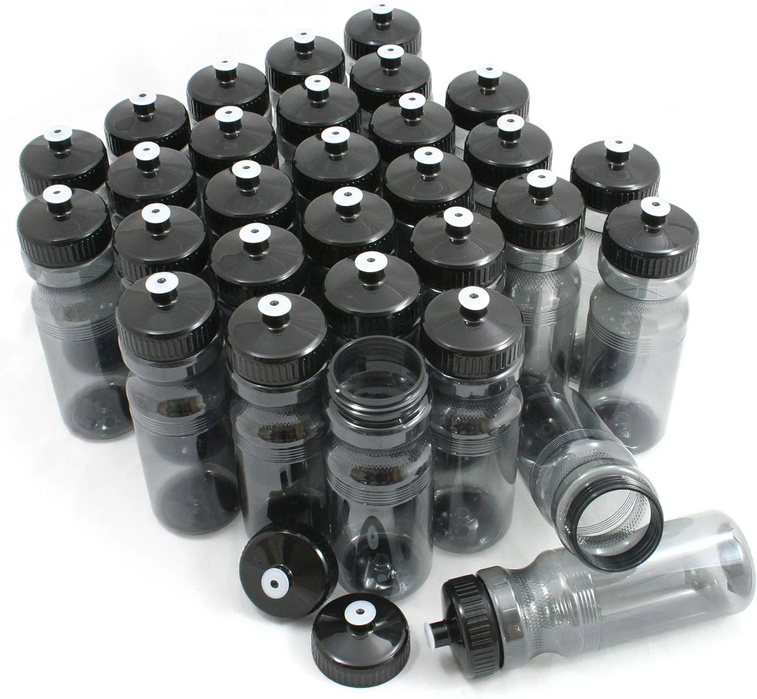 Rolling Sands BPA-Free 24 Ounce Water Bottles, Bulk 30 Pack, Made in USA