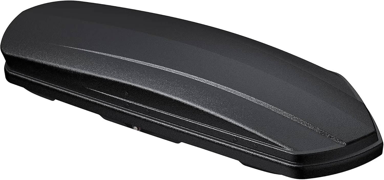 Rooftop Cargo Carrier 15 Cubic Feet Cargo Box for Car Storage, Large Roof Rack Cargo Carrier Dual Side Opening Hard Shell Weatherproof Storage Boxes - 110LBS Capacity Matte Black