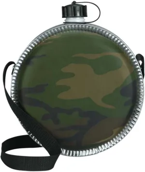 Rothco 2 quart Desert Canteen, Woodland Camo