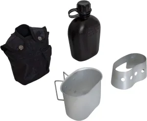 Rothco 4 Piece Canteen Kit with Cover, Aluminum Cup and Stove with Stand