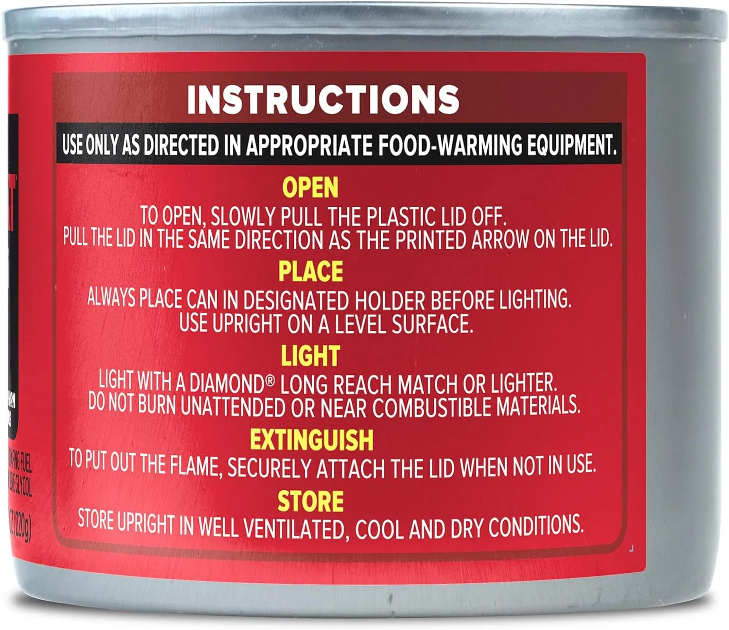Royal Oak Canned Heat 12 Pack 6 Hour Chafing Fuel, Easy Open, Resealable, Non-Drip, for Food, Burners for Chafing Dishes, Buffet Burners, Parties, Weddings, BBQs