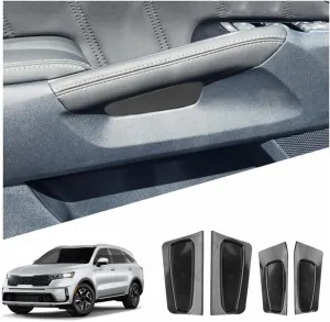 Ruiya 2025 Sorento Door Storage Box,for 2021-2025 Kia Sorento Accessories Door Organizer Tray Compatible with 2021 2022 2023 2024 2025 Kia Sorento LX/S/EX/SX/SX Prestige (4 Packs)