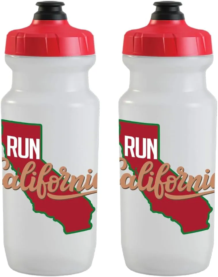 Run California - 2nd Gen Purist Water Bottle (21 oz) by Specialized Bikes (2-Pack)