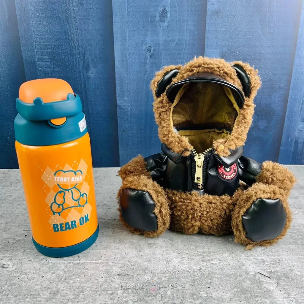 Russian Bear Fur Cover Premium Quality Steel Insulated Bottle - Hot And Cold - 500ml