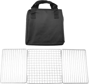 Rusts Stainless Steels BBQ Net Foldable Barbecue Net for Storage Travel Camping Grilling Net Net