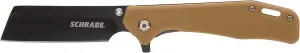 Schrade 3.25" Frontier Ultraglide Folder Knife with 9CR18MOV Steel Stonewash Finish Blade with Dual Thumb Studs, Liner Lock and Lanyard Hold for Outdoor Survival, Camping and Everyday Tasks