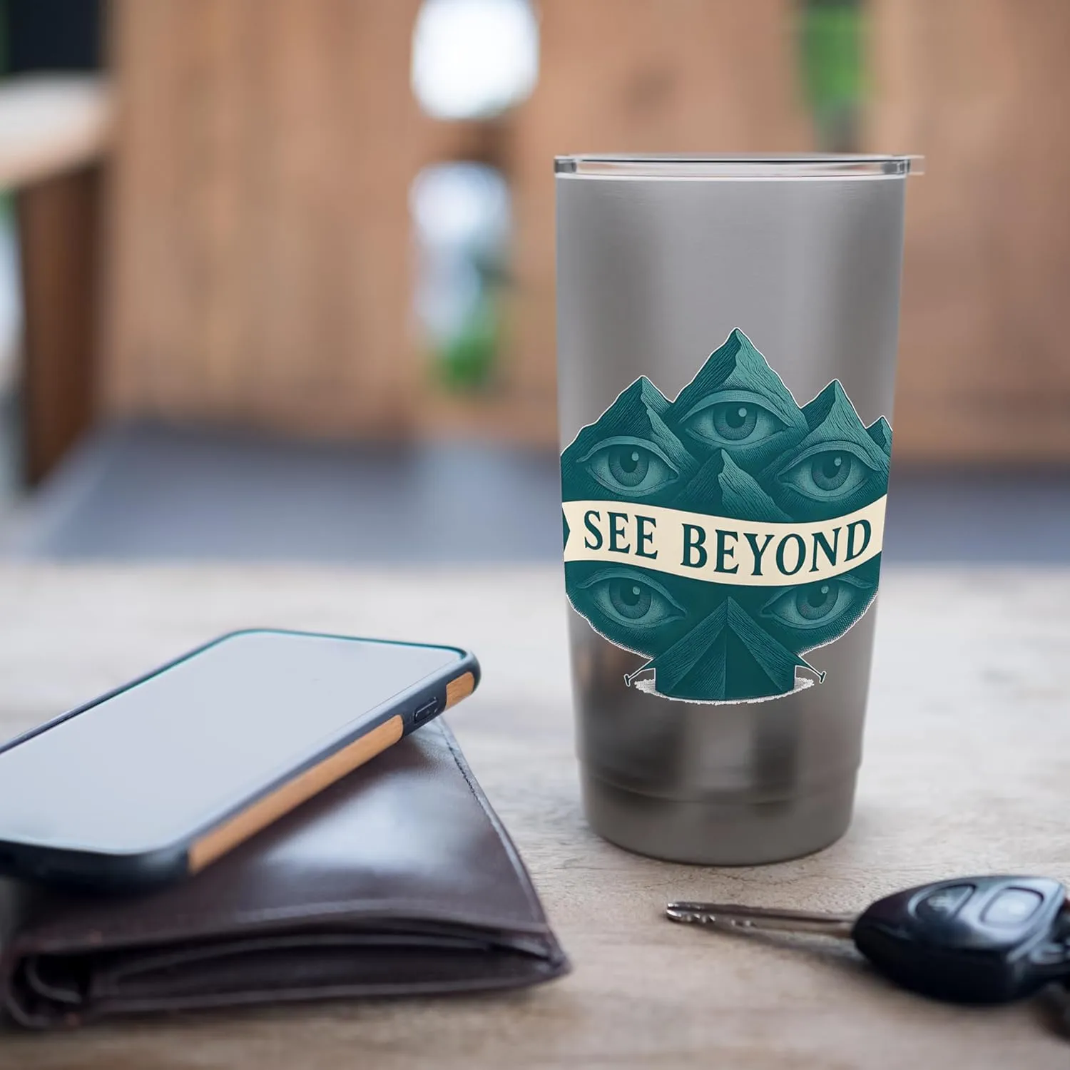 See Beyond Surreal Camp Stainless Steel Insulated Tumbler