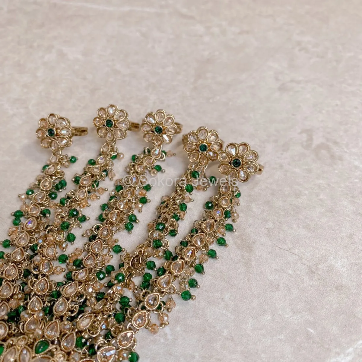 Seema Hand Harness - Green