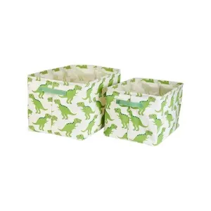 Set of 2 Dinosaur Storage Boxes