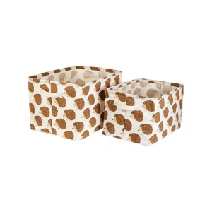 Set of 2 Woodland Hedgehog Storage Boxes
