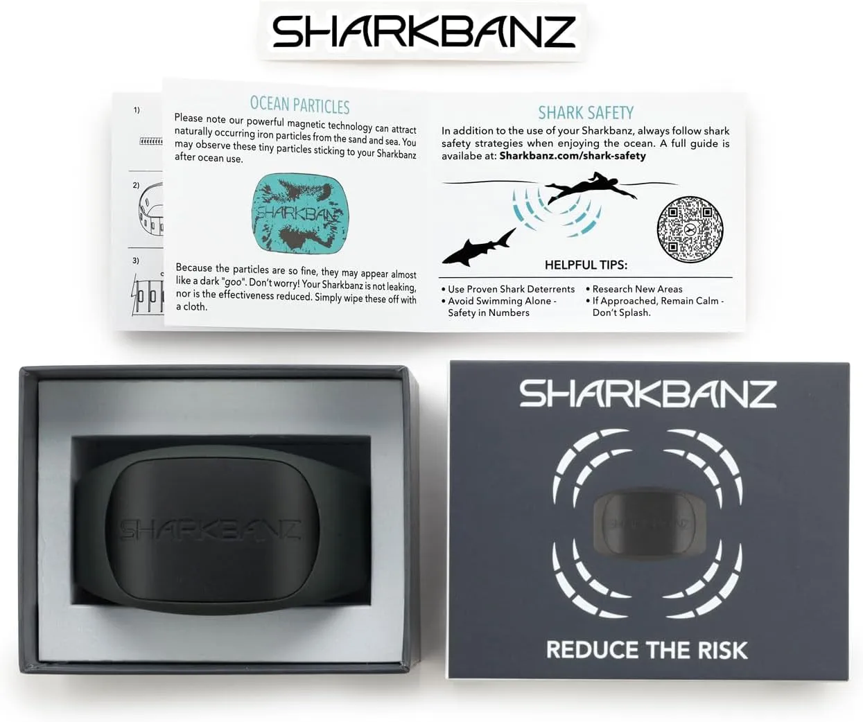 SHARKBANZ 2 Magnetic Shark Deterrent Band for Swimming, Surfing, Diving, Snorkeling and All Ocean Sports