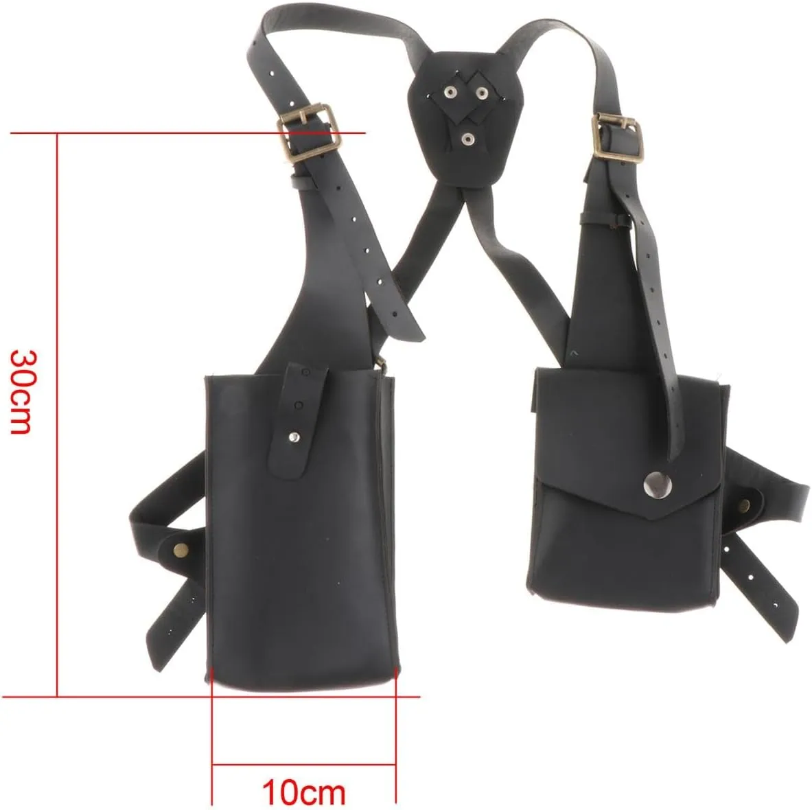 Shoulder Harness Bag Armpit Bag Case Wallet for Sports Motorcycle Camping Bike, Black