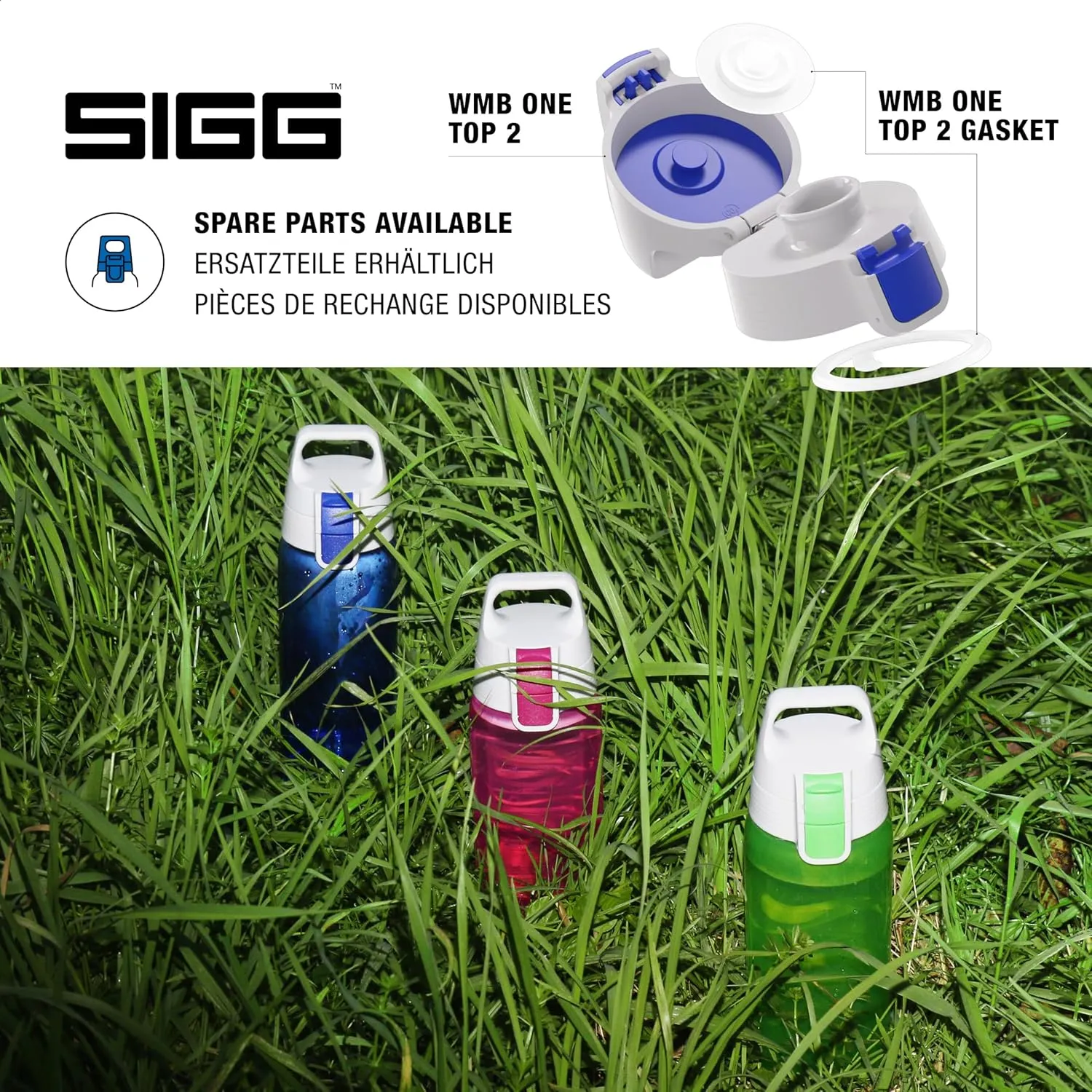 SIGG - Total Color - Refillable Sports Water Bottle - Tritan - Carbonated Drinks - Dishwasher Safe - BPA Free 20Oz, 34Oz