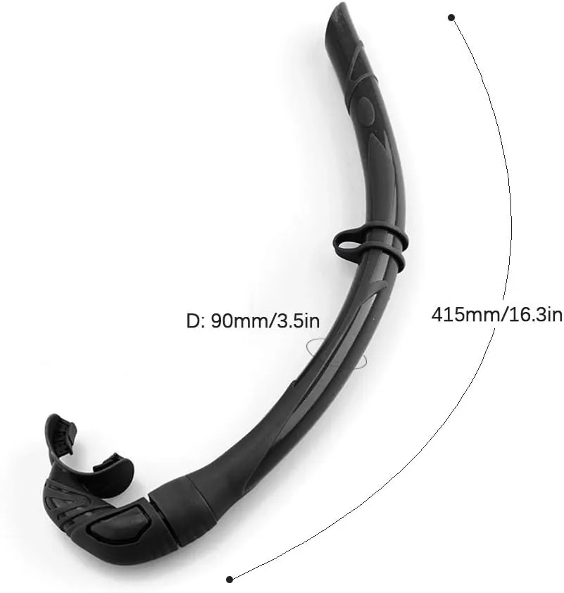 Silicone Foldable Snorkel with Compact Storage Case Women Men Roll Up Snorkel Wet Breathing Tube for Snorkeling