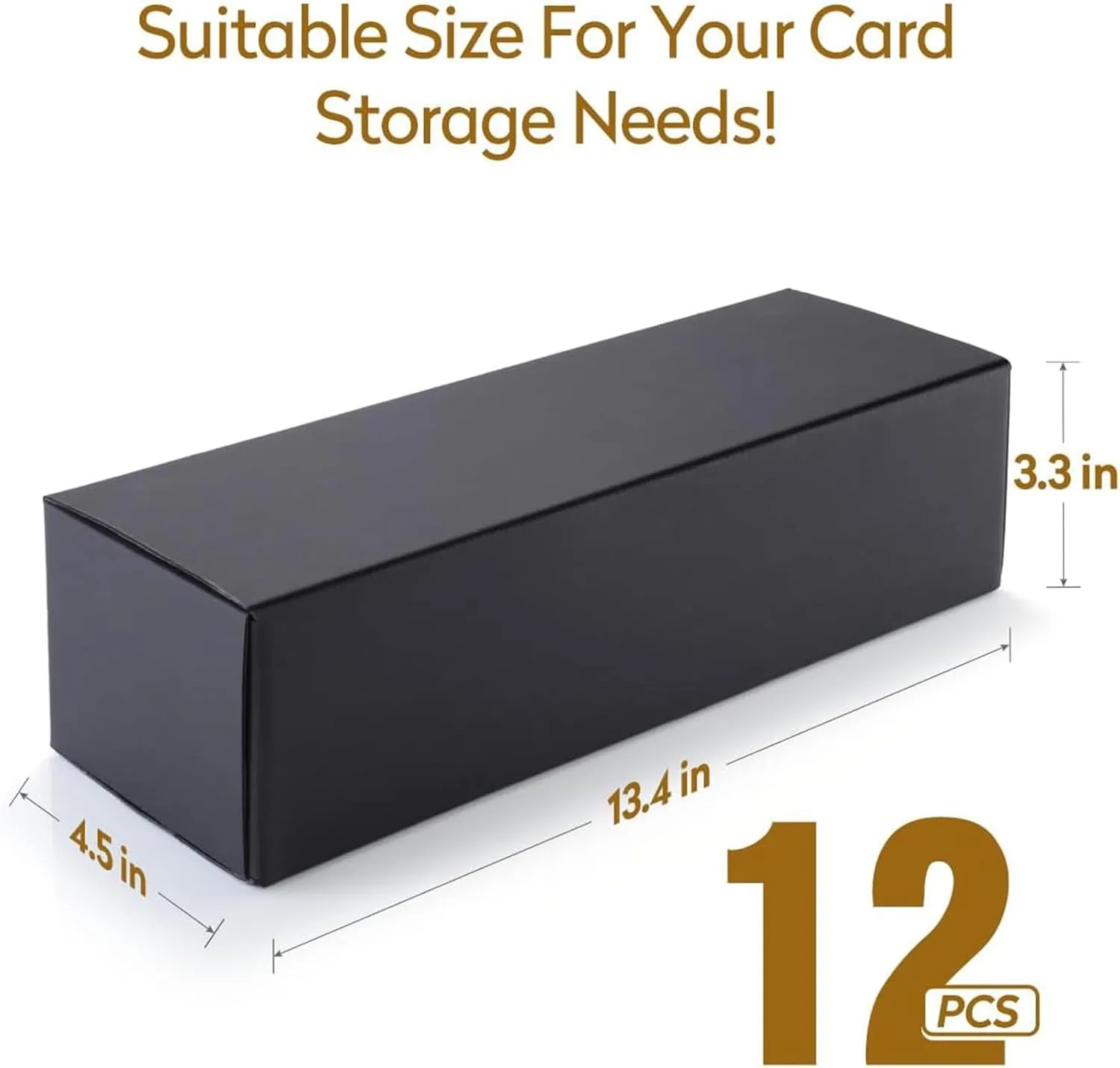 Silph PLC Trading Card Storage Box-[12 Pack], Baseball Hobby Card Holder Case for Sports Cards, Top Loader Storage Box for 800 Cards, 200 Top Loaders, and 50 One Touch