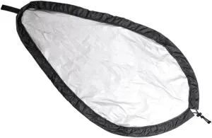 Silver Coated Polyester UV Blocking Kayak Cover Breathable and Durable Seat Protector for Outdoor Storage Black Color