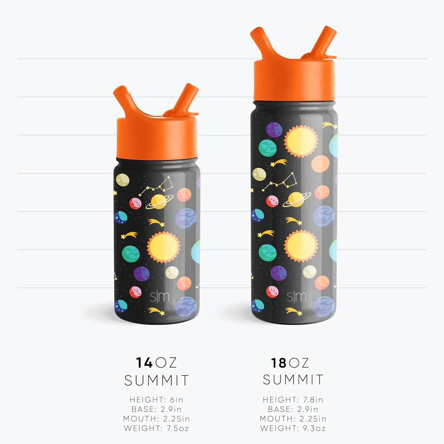 Simple Modern Kids Summit Water Bottle with Straw Lid | Harry Potter 14oz Stainless Steel Cup Insulated Tumbler for Boys, Girls, School | Magical Mashup