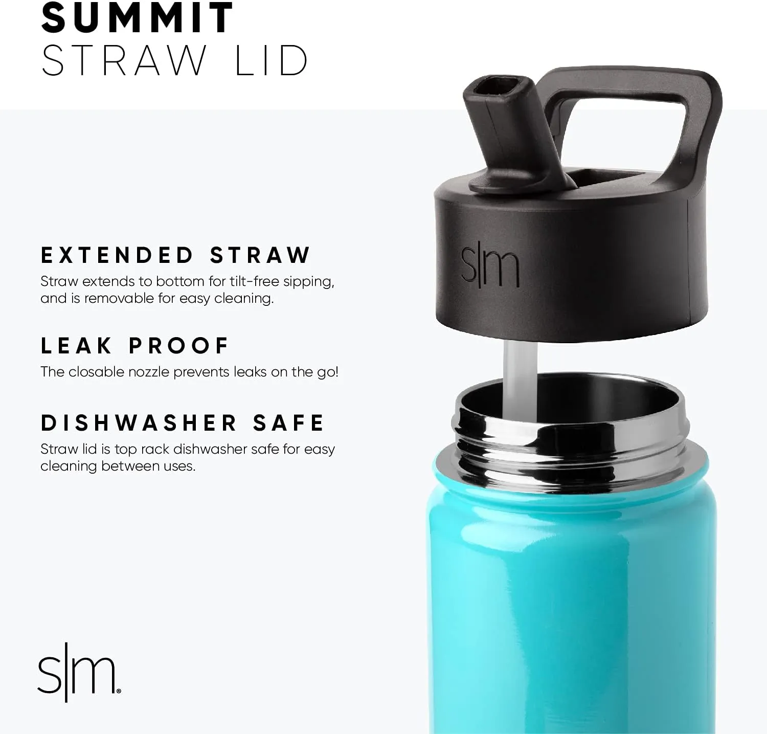 Simple Modern Kids Summit Water Bottle with Straw Lid | Marvel Captain America 14oz Stainless Steel Cup Insulated Tumbler for Toddlers, Boys, School | Captain America