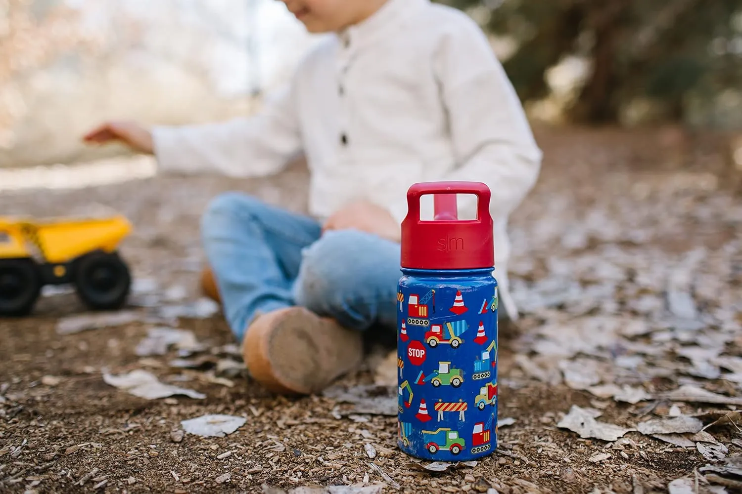 Simple Modern Kids Summit Water Bottle with Straw Lid | Marvel Captain America 14oz Stainless Steel Cup Insulated Tumbler for Toddlers, Boys, School | Captain America