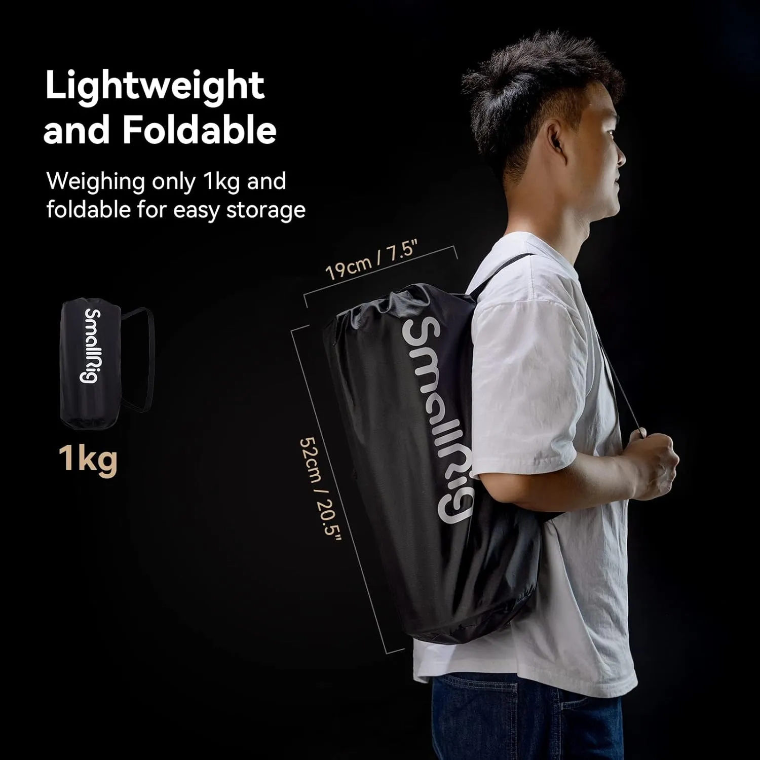 SMALLRIG Parabolic Softbox LA-D65 65cm Quick Release, Compatible with SmallRig RC 120D/RC 120B/RC 220D/RC220B and Other Bowens Mount Light