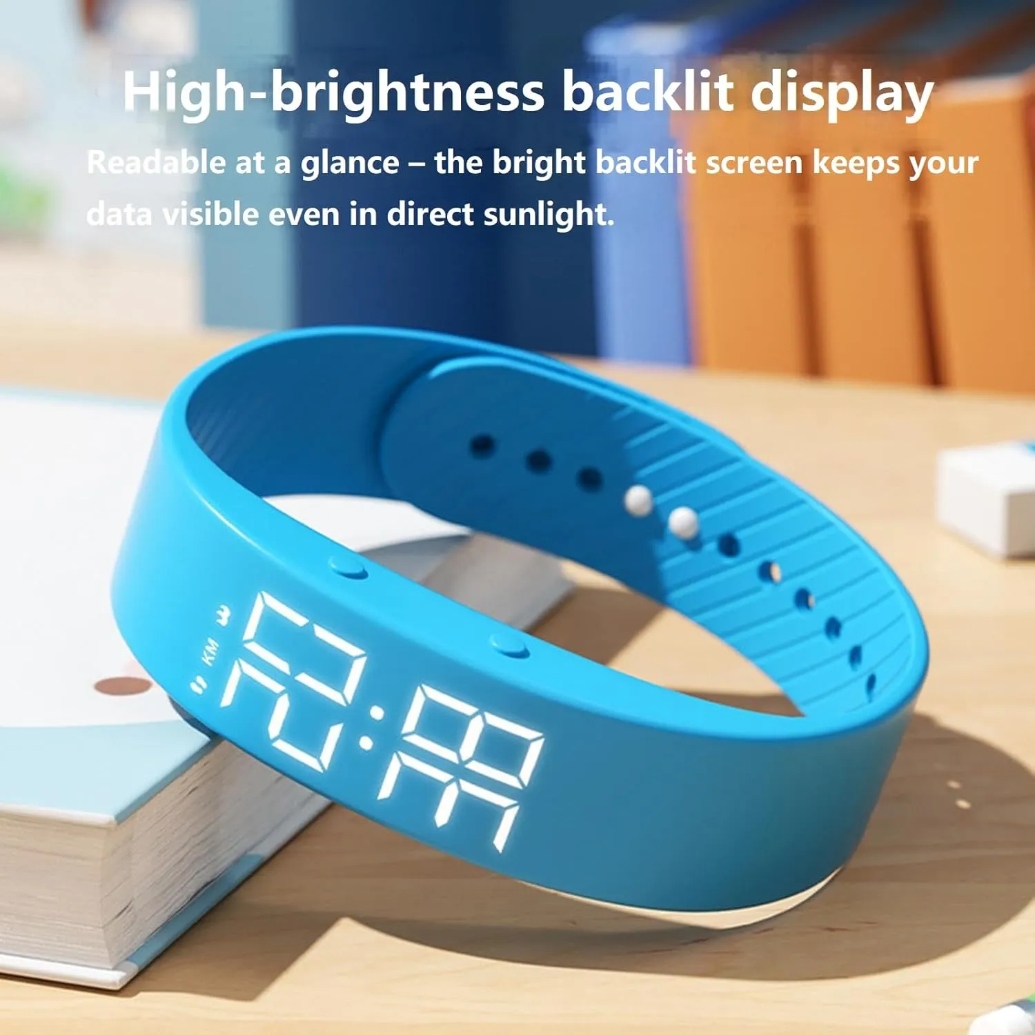 Smart Watch for Men Women Digital Watch Fitness Tracker Band Sleep Monitor Activity Tracker Calorie Distance Step Counter Vibrating Alarm Clock Waterproof LED Backlight USB Charging NO APP