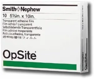 Smith and Nephew Opsite Transparent Adhesive Dressing, 5 1/2 Inches x 4 Inches - 10 ea