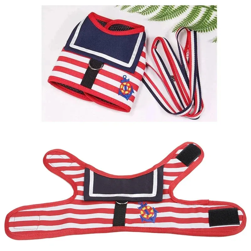 Soft Navy Leash Set for Small-Medium Dogs