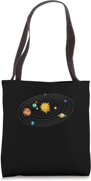 Solar System Planets Orbit Universe Galaxy Astronomy Tote Bag