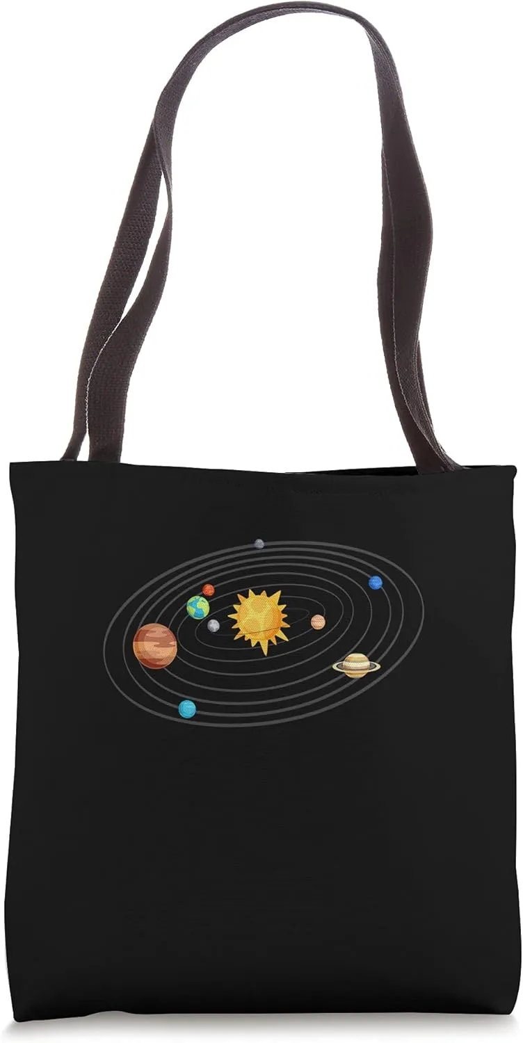 Solar System Planets Orbit Universe Galaxy Astronomy Tote Bag