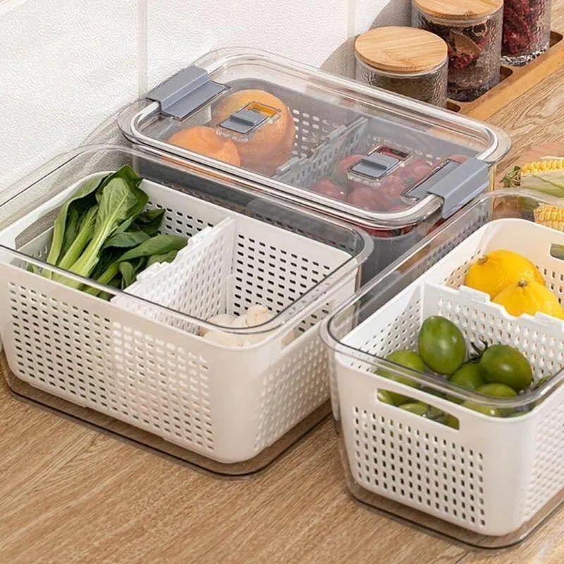 Space Saver Fridge Organizers - Container Storage Solutions for Smart Kitchen Storage