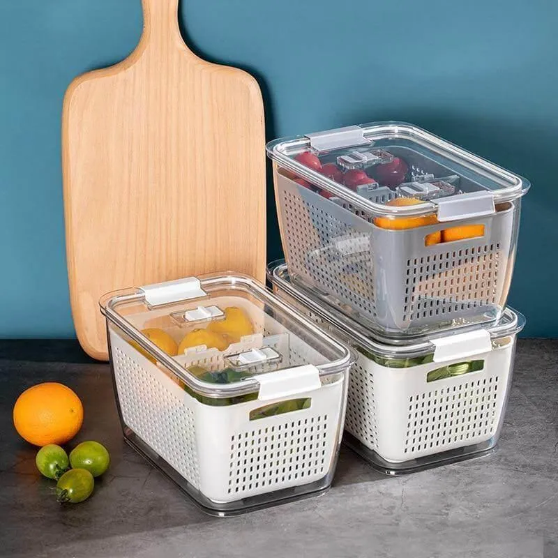 Space Saver Fridge Organizers - Container Storage Solutions for Smart Kitchen Storage