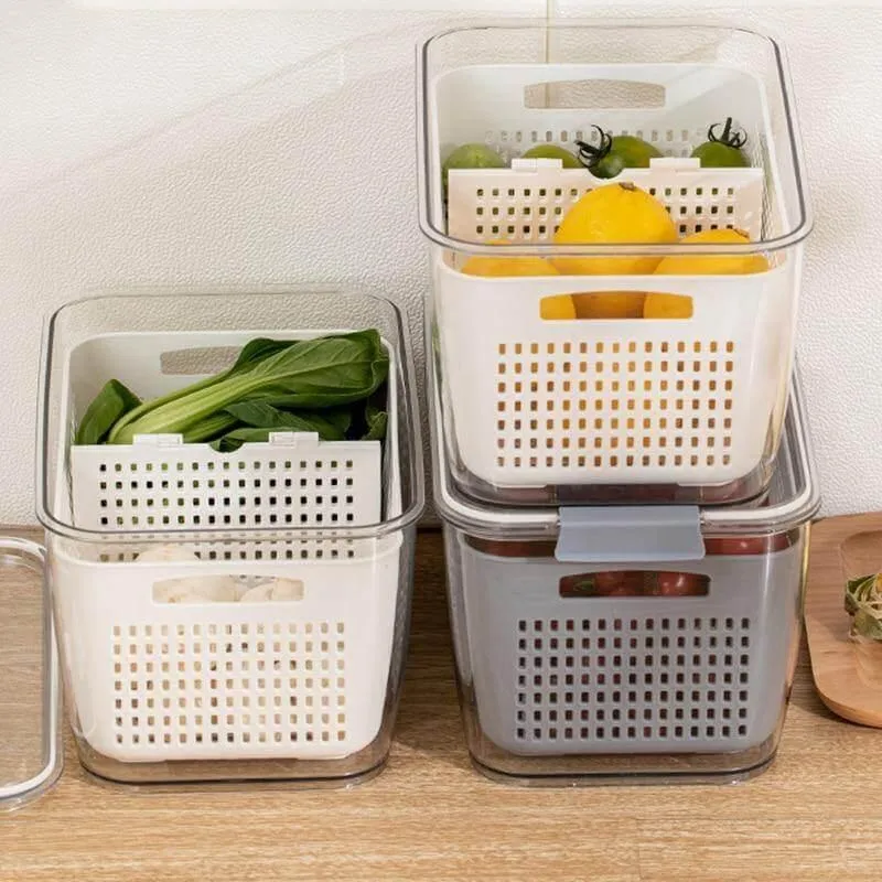 Space Saver Fridge Organizers - Container Storage Solutions for Smart Kitchen Storage