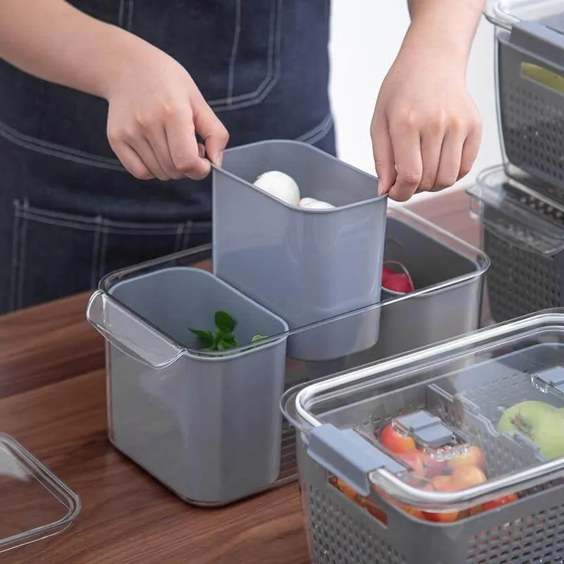 Space Saver Fridge Organizers - Container Storage Solutions for Smart Kitchen Storage