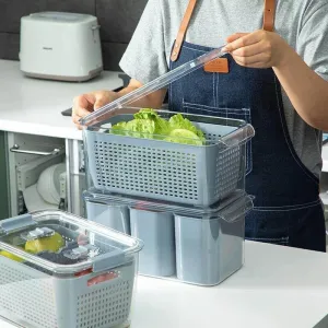 Space Saver Fridge Organizers - Container Storage Solutions for Smart Kitchen Storage