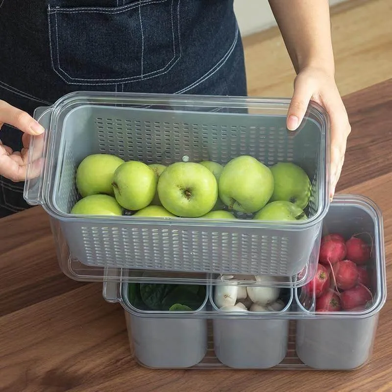 Space Saver Fridge Organizers - Container Storage Solutions for Smart Kitchen Storage