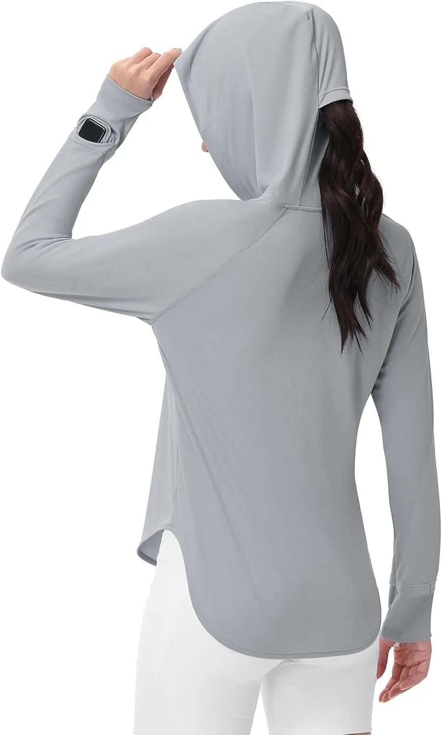 SPEXIAL Women's UPF 50  Sun Shirt SPF Long Sleeve Fishing Hiking Shirts with Hoodie UV Protection Lightweight Outdoor