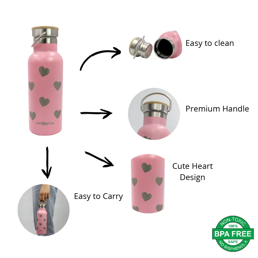 Stainless Steel Bottle - Planet Heart