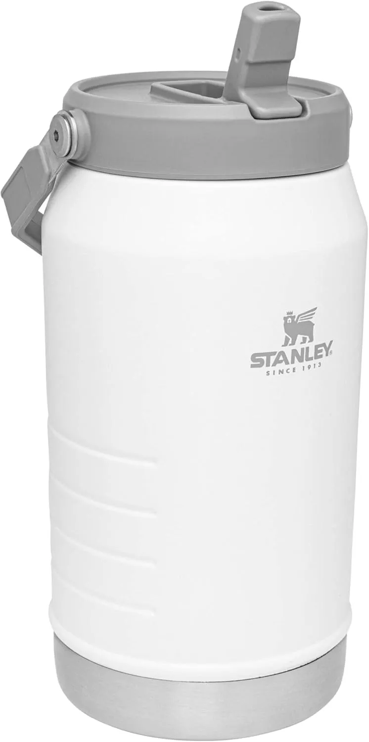Stanley IceFlow Flip Straw Jug with Handle 64 oz| Twist On Lid and Flip Up Straw | Leak Resistant for Travel and Sports | Insulated Stainless Steel | BPA-Free |Polar