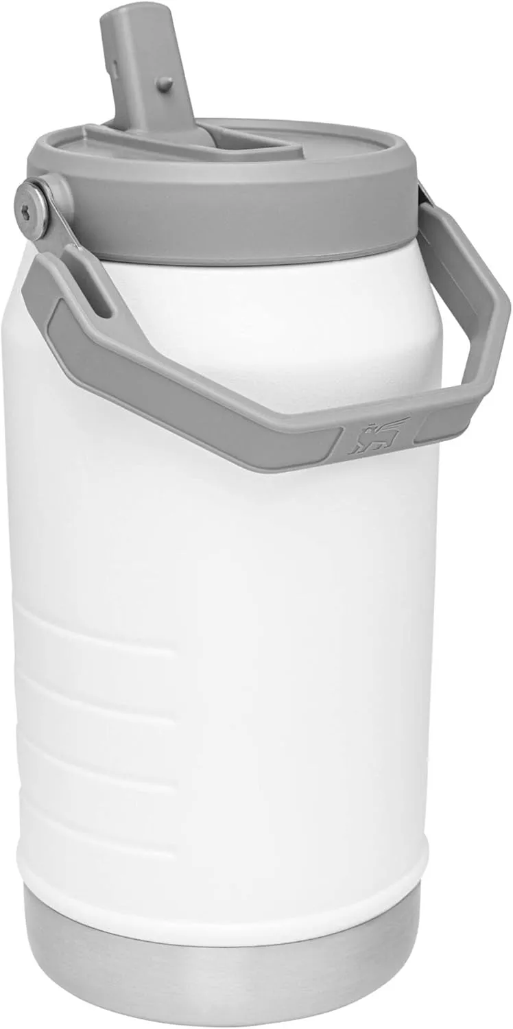 Stanley IceFlow Flip Straw Jug with Handle 64 oz| Twist On Lid and Flip Up Straw | Leak Resistant for Travel and Sports | Insulated Stainless Steel | BPA-Free |Polar