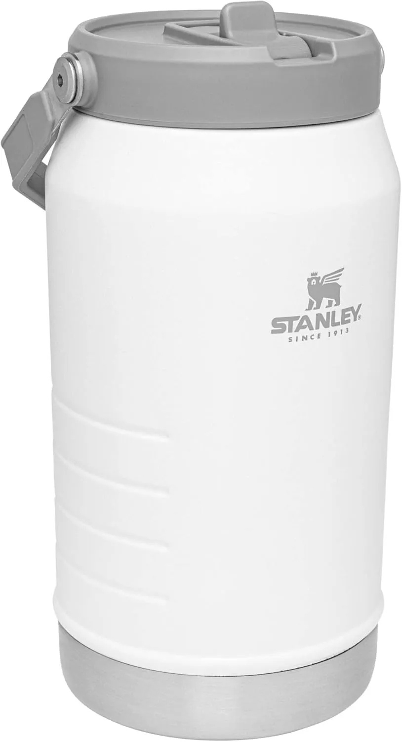 Stanley IceFlow Flip Straw Jug with Handle 64 oz| Twist On Lid and Flip Up Straw | Leak Resistant for Travel and Sports | Insulated Stainless Steel | BPA-Free |Polar